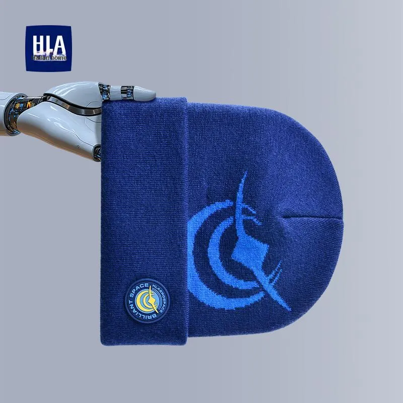 HLA Sheep Wool Knitted Hat Unisex-12