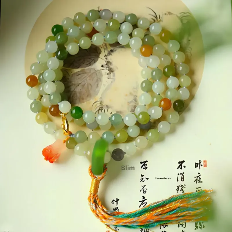 GOLDFISH ALLEY Bracelets Pale Greenish White Jade Unisex-1