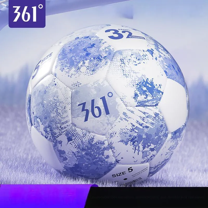 361° Size 45 Soccer PVC Machine Stitched Soccer Ball Unisex Purple-2