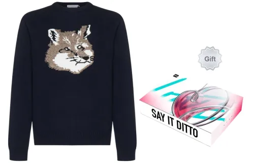 Maison Kitsune Sweaters Men Blue - Gift Box Sets