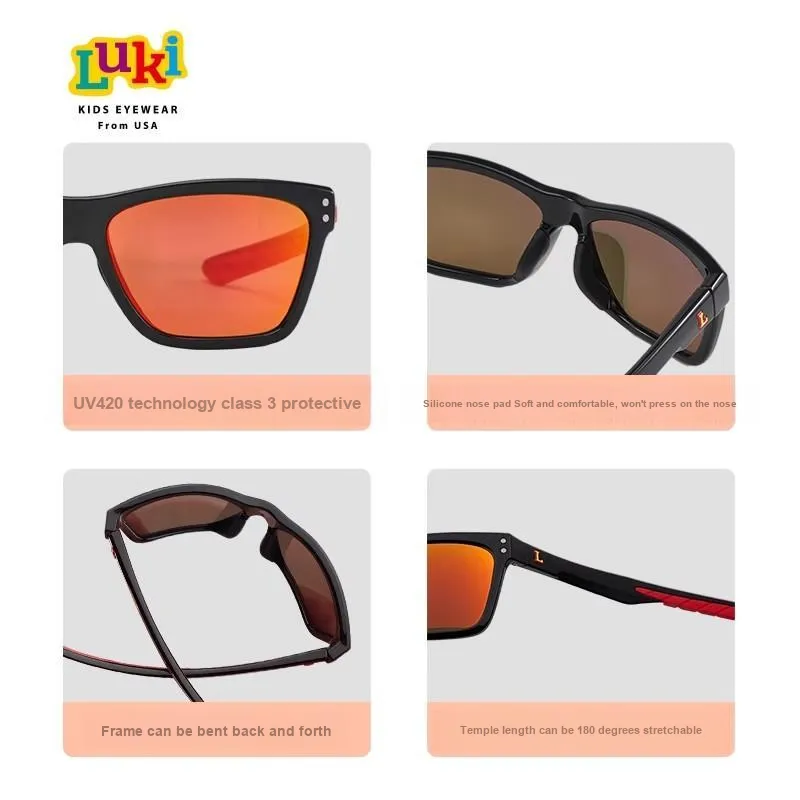 LUKI TR/Memory Plastic Square Sunglasses Kids'-20