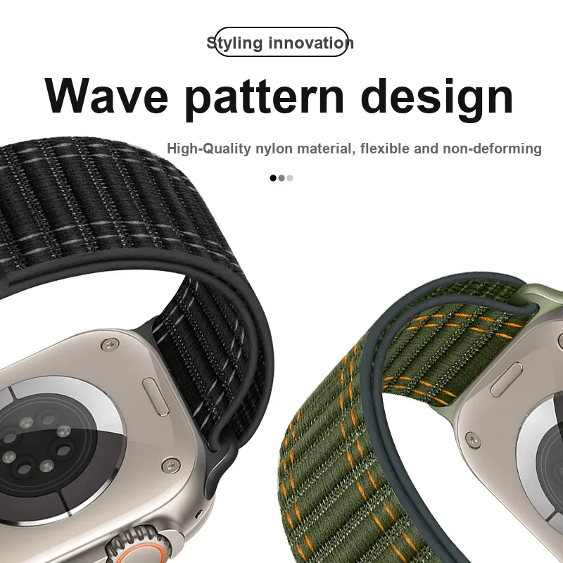MSSM Watch Bands Apple Compatibility 135mm~210mm Nylon Material-1