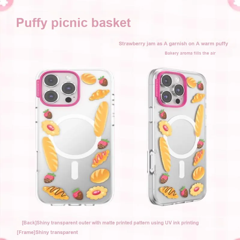 PopSockets Plant Based Polymer Material Fruit Picnic Phone Cases Compatibility With IPhone 16/15/14/Pro/Max/Plus-4