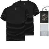100% cotton 2 Pack (Black+Black) with Shopping Bag Included