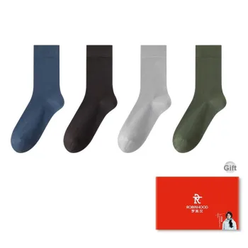 ROBINHOOD Mid Calf Socks Men's Box 4 Pack