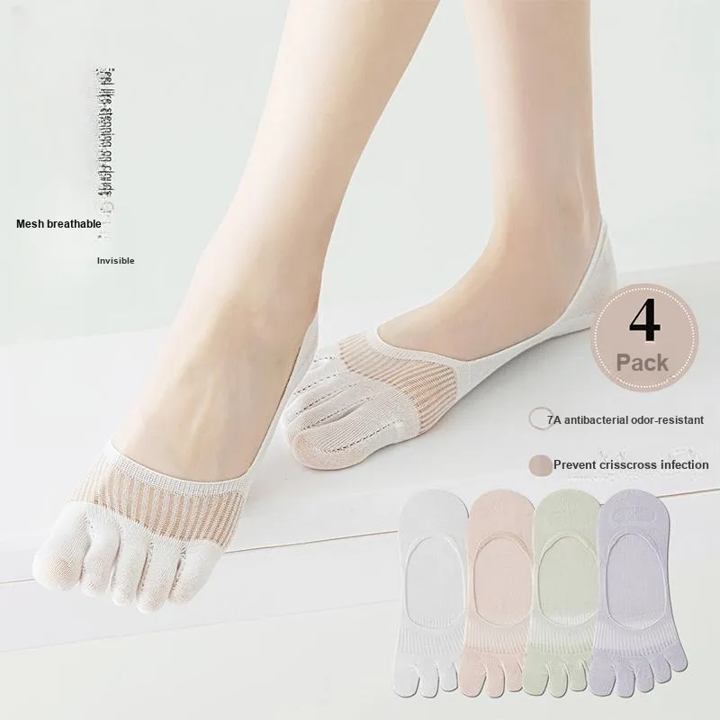 MIZU No Show Socks Women's 4 Pack-7