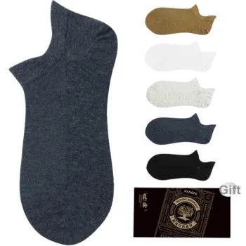 LIANGPU No Show Socks Men's 5 Pack