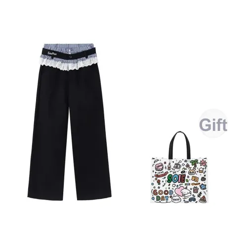 SOIE Черные Женские Повседневные Брюки