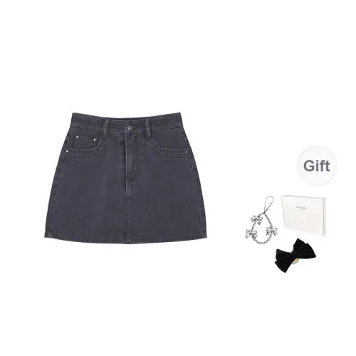 Fstudio Summer Korean Style A Line Versatile 100% Cotton Fashion Denim Short Skirts Women's