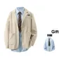Khaki (Includes Light Blue Shirt+Brooch)