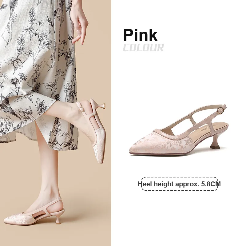 DUSTO Slim Heel High Heels 5.8cm Women's-10