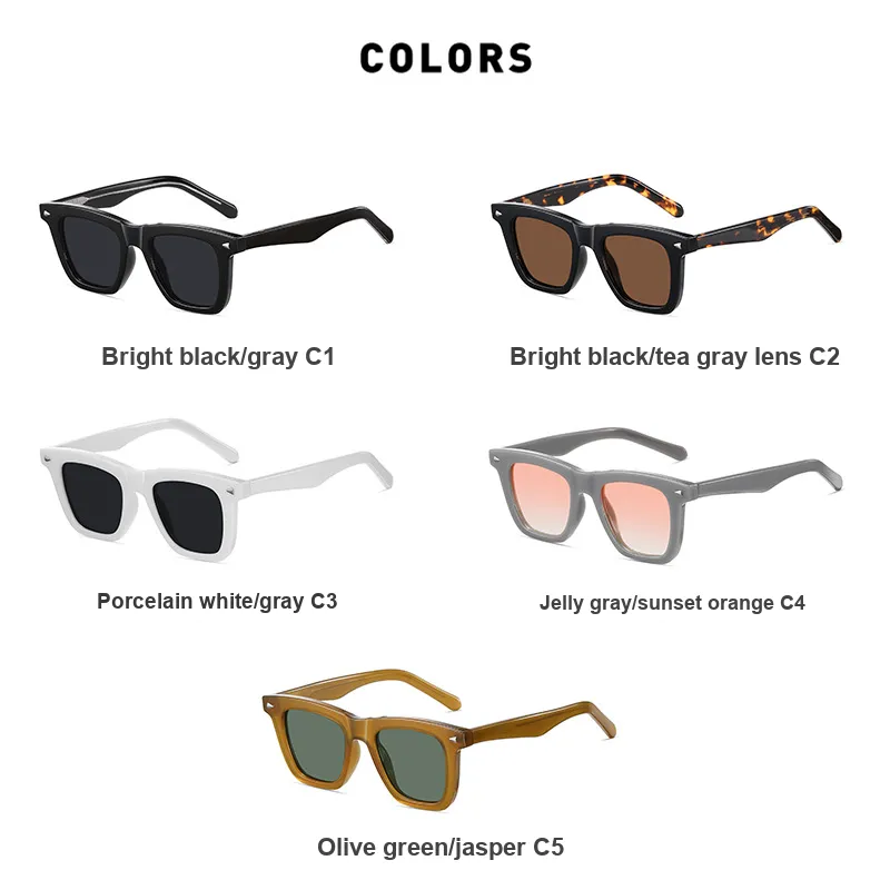 AAJF Plate And Metal TR90 Sunglasses Unisex-3
