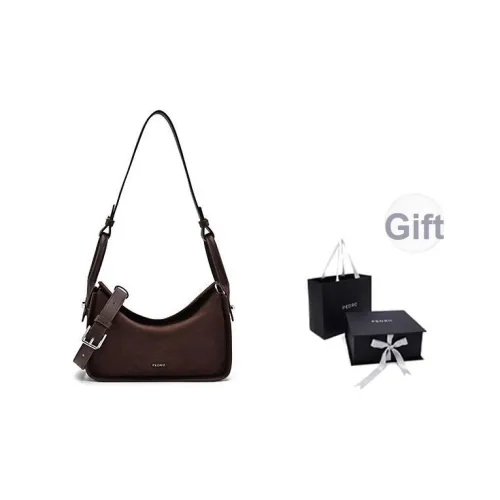 PEDRO Личи Зернистая текстура Коровья кожа Плечевая сумка Женская Многоцветная