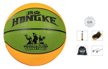 HONGKE PU Basketball Yellow Red Green Size 5 Ball Training Kids'