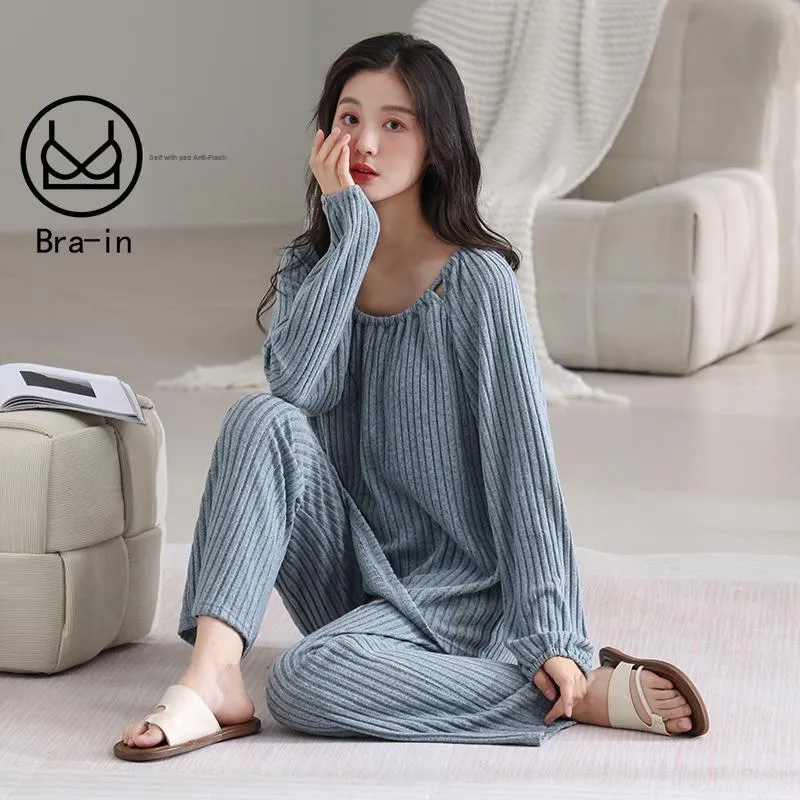 MADALLO Pajama Set Women's Slate Gray-1