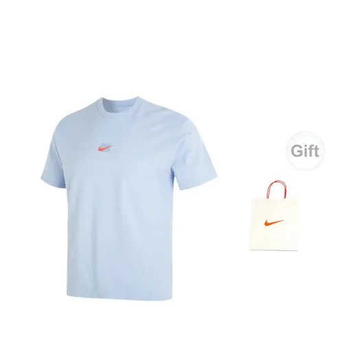 Nike T-Shirts Unisex Purple Basket+Gift Bag