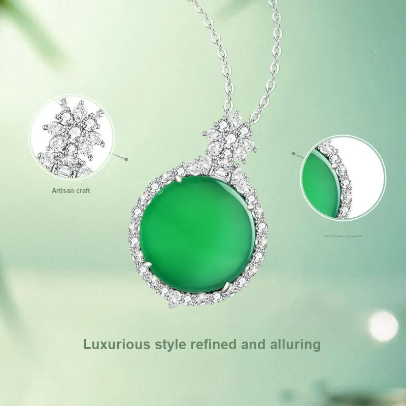 JINLIUFUJIXIANG Agate Necklaces Women's-3