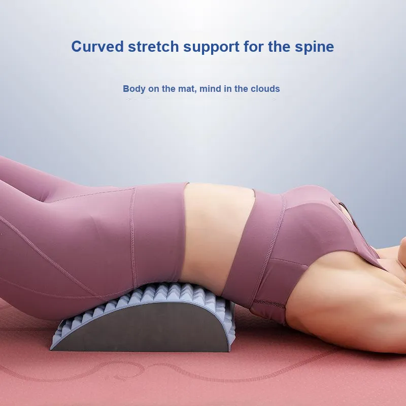 YIBUDA Muscle Relaxation Open Back Massage Top Waist Stretching Equipment Yoga Pose Diagram Cushion Unisex-4