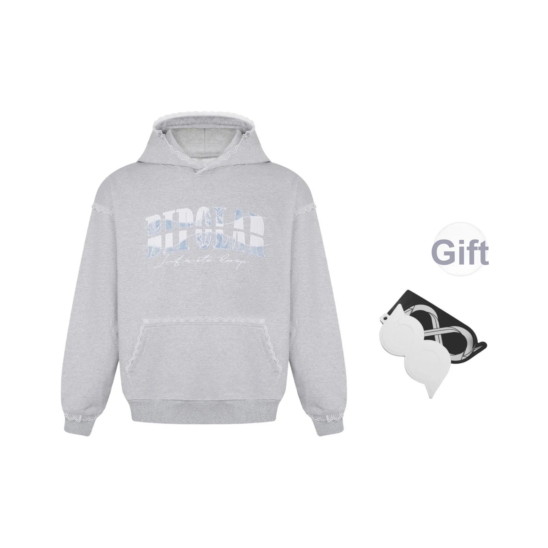 BIPOLAR Толстовка Унисекс Фотиния Серый