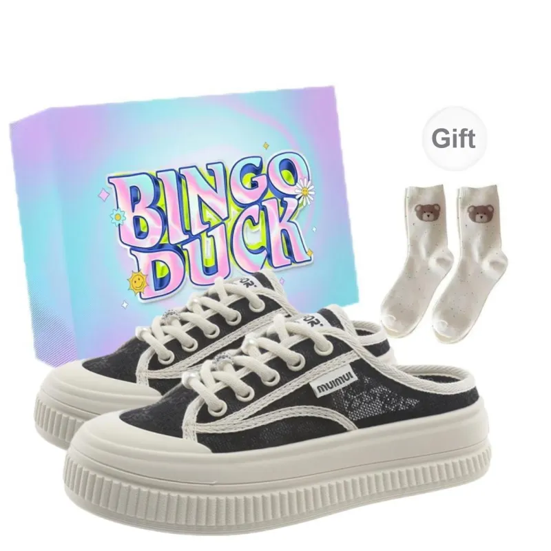 BINGO DUCK Odor Resistant, Abrasion Resistant Closed Toe Slippers Women's-6