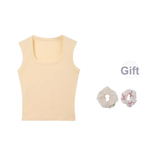 SUSANSAN Майка Женская Внутренняя одежда 2025 Топ на бретелях Летний Топ Облегающий крой Женская Белая