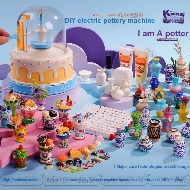 KAIKAXI DIY Электрический Керамика WHEEL Детские игрушки Праздничный