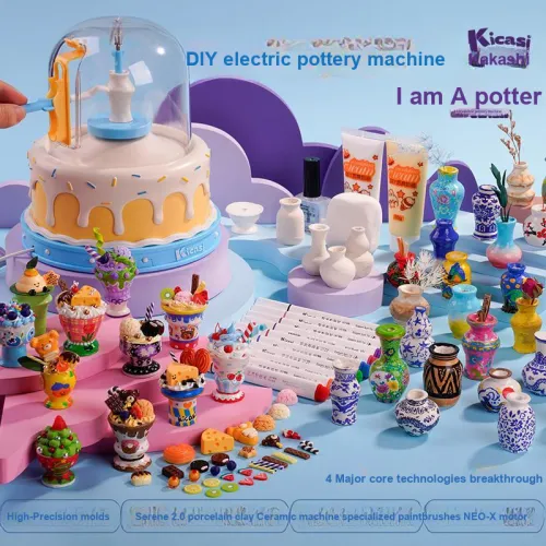 Kaikashi DIY Электрический Керамика WHEEL Детские игрушки Праздничный