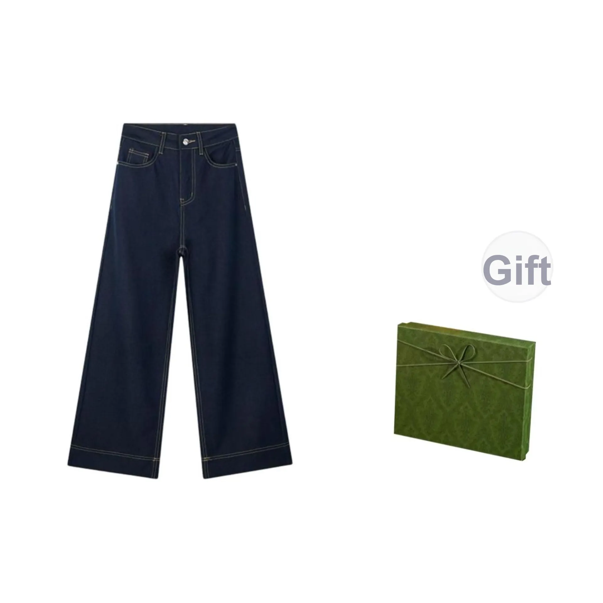 DITB Темно-синий женский джинсы