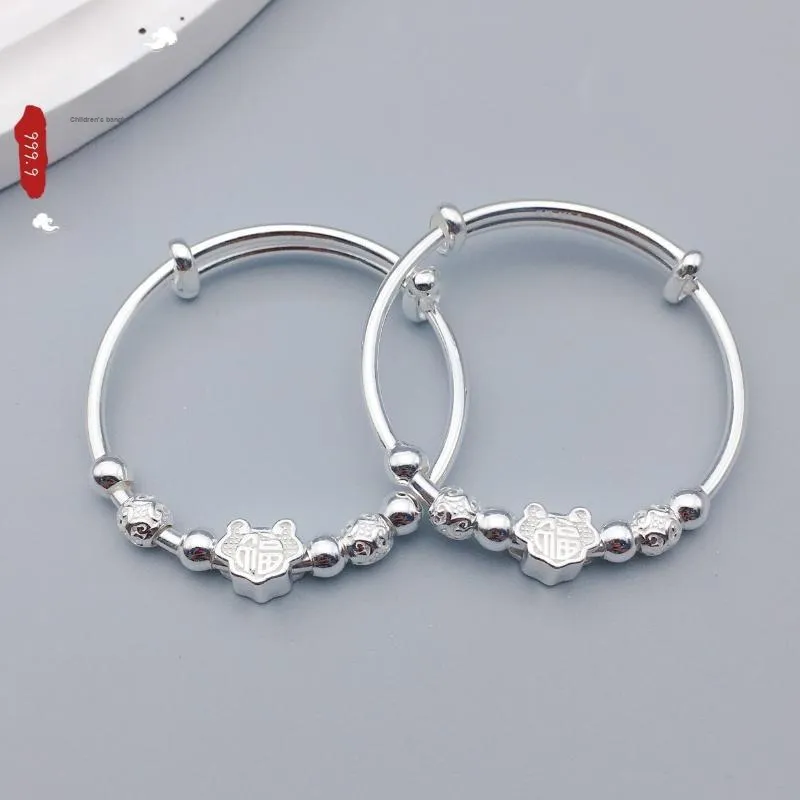 NSAOT 999 Fine Silver Bangles Kids'-5