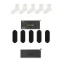 5-Pack Men's No-Show Socks+Mesh Socks (5 White Mesh Socks+5 Black No-Show Socks)