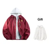 Burgundy+White[Sweatshirt]