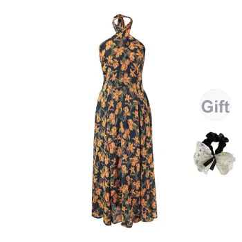 PAVEA Sleeveless Dress Women's Orange Blossom