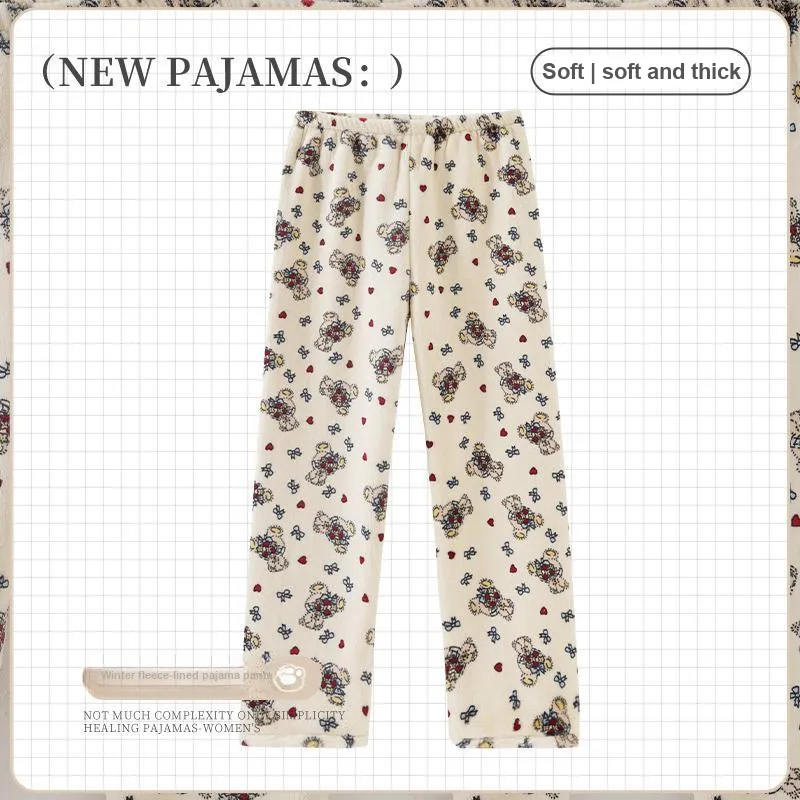 OUSHIBO Pajama Pants Women's Image Color-1