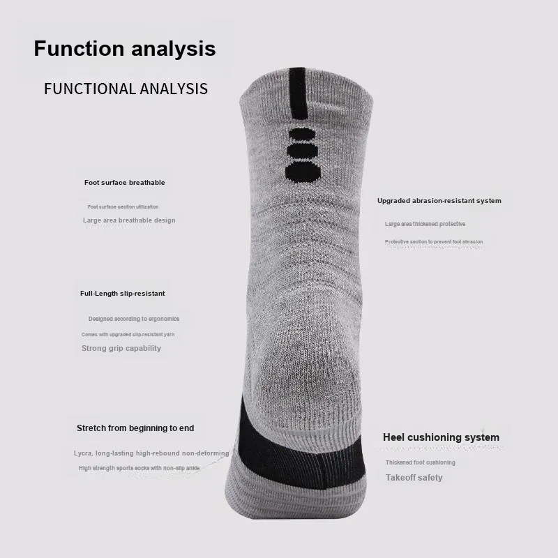 MIIOW Men Basketball Socks-1