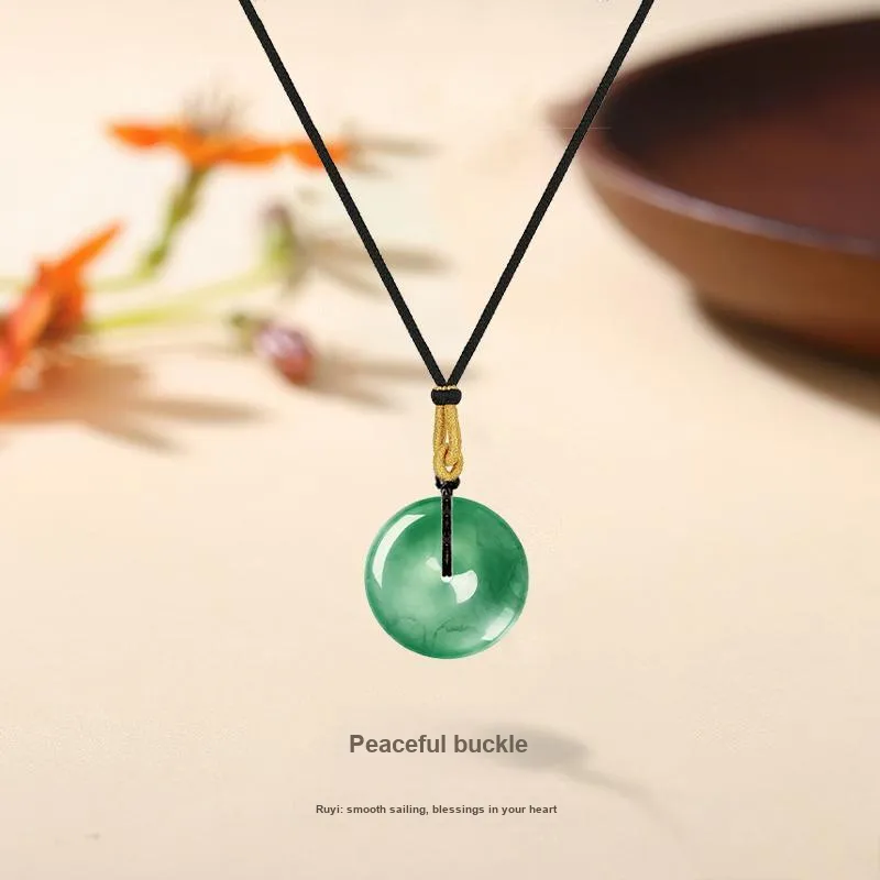 MISS TOOYA African Emerald Necklaces Unisex-1