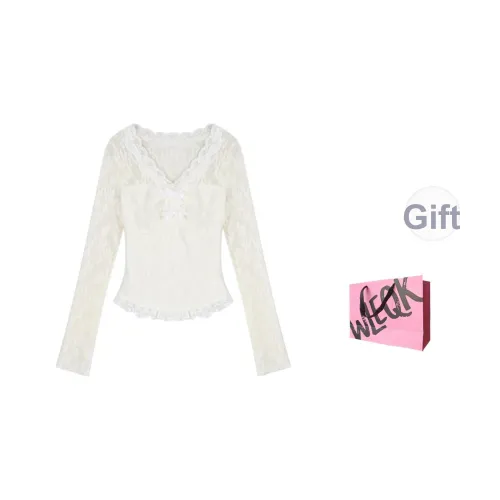 CTRTRC Белый Женские T-рубашки