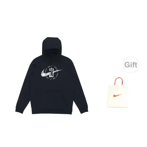 Nike Sweatshirts Men Black Sweatshirts+Gift Bag