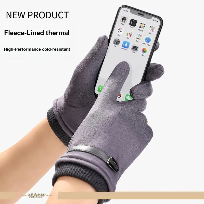 NANJIREN Thickened Cycling Gloves Men's-5