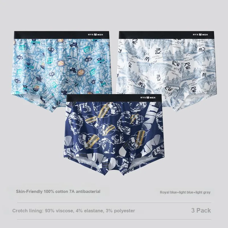 H YXIANG Underpants Men's Combo Set-3