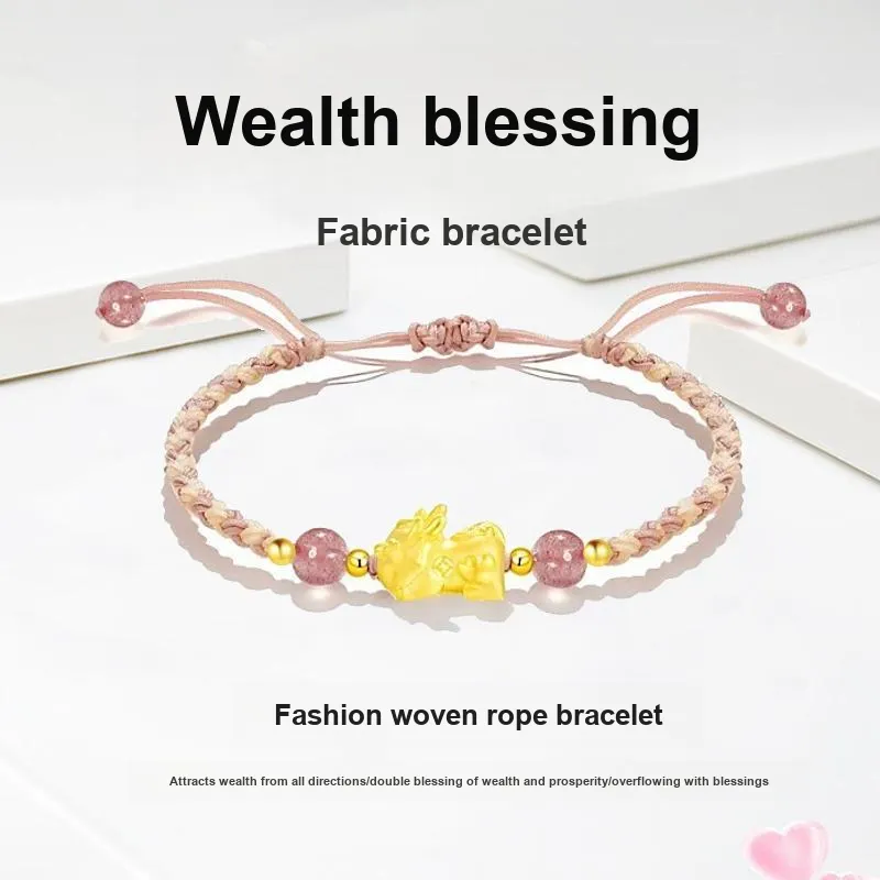 Blooming Petals Alloy Rope Bracelets Unisex-2