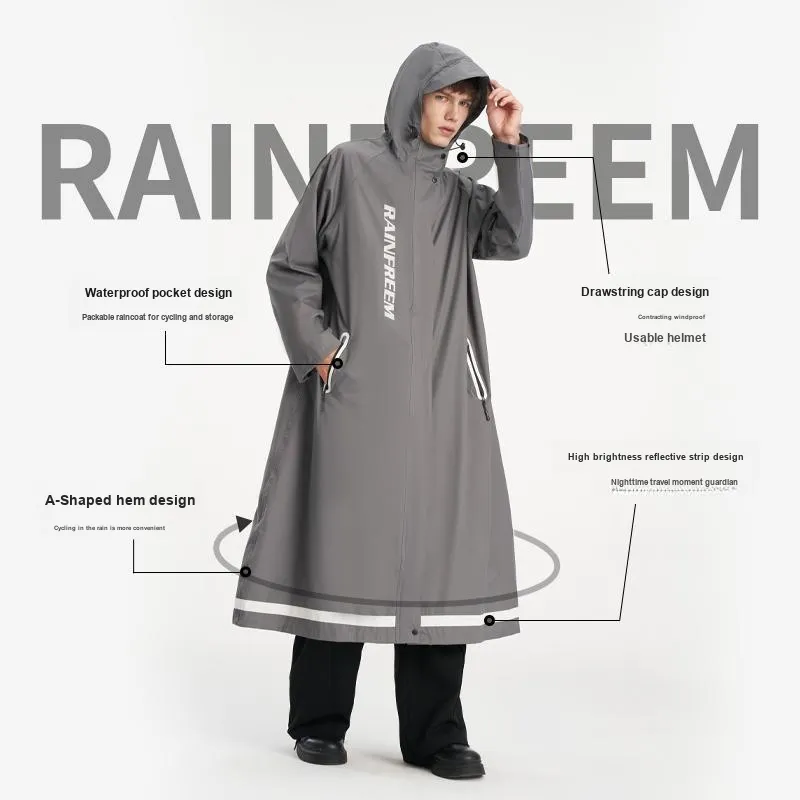 RAINFREEM Polyester Hiking And Cycling Windproof Raincoat-10