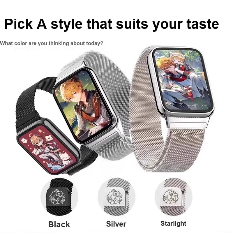Fly Xiaomi Compatibility Watch Band Stainless Steel Material-3