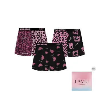 Lan Miao Boxer Shorts Men's Shopping Bag 3 Pack