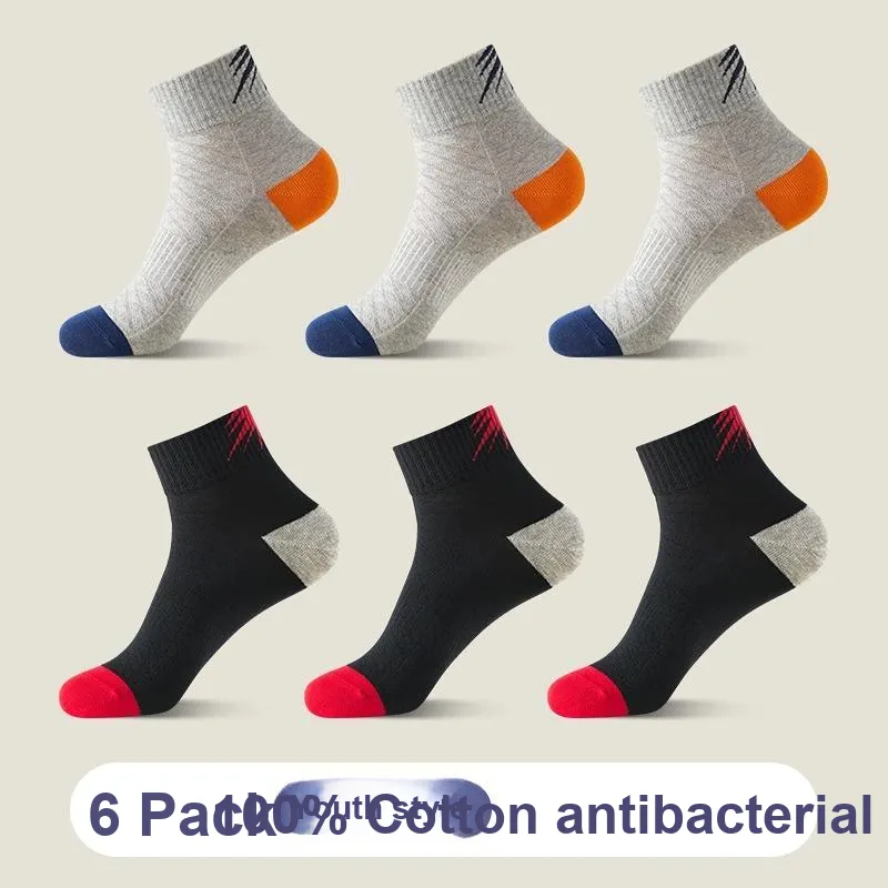 H YXIANG Mid Calf Socks Unisex 6 Pack-7