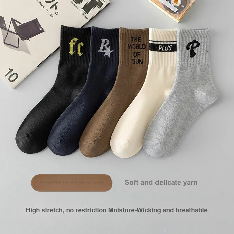 Cotton Gene Mid Calf Socks Unisex Combo Set-2