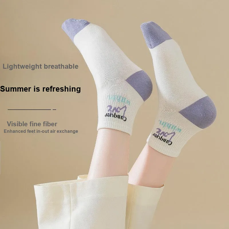 Cotton Gene Mid-Calf Socks Women's 5 Pack-59