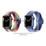Apple Woven Strap-Rainbow * Blueberry