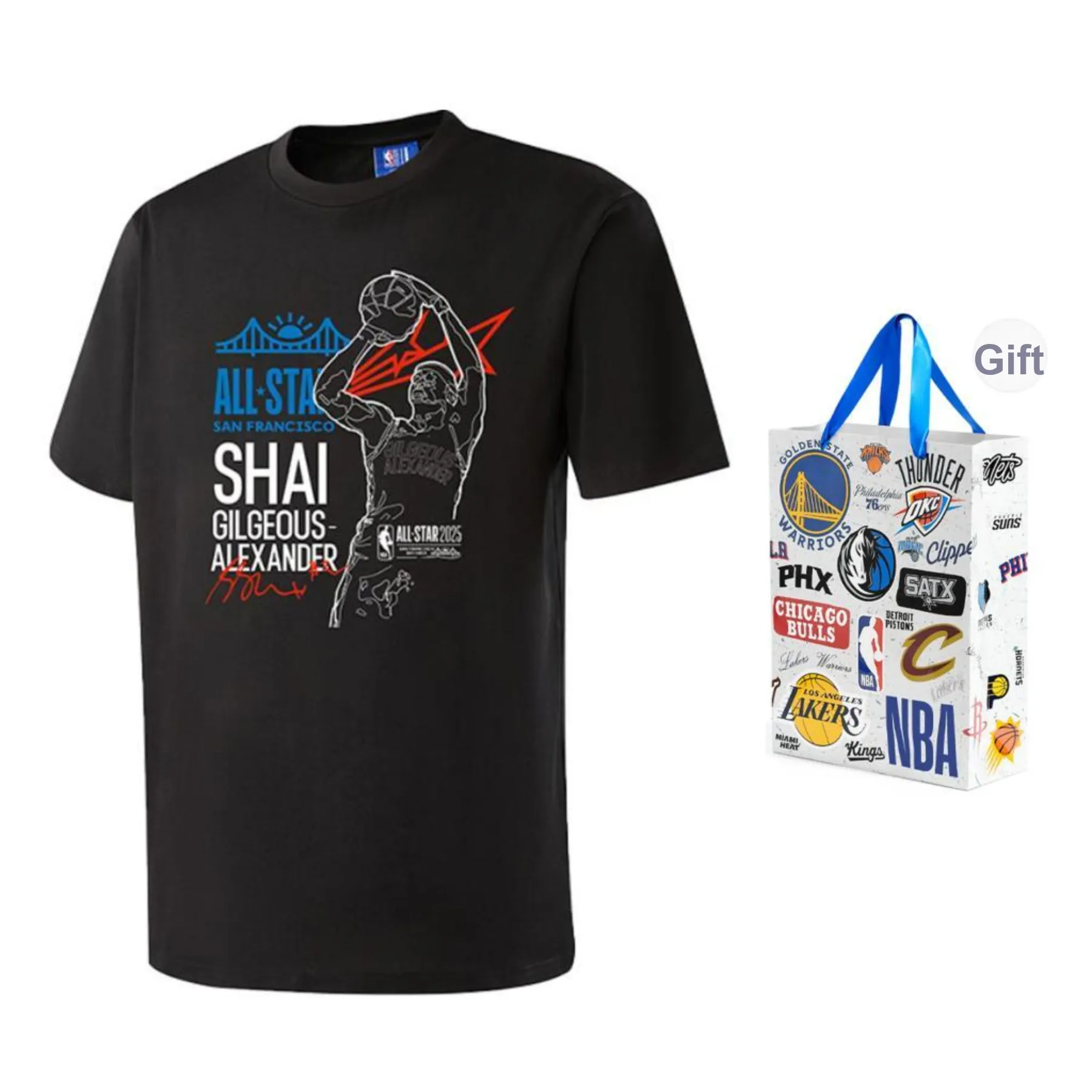 NBA Oklahoma Thunder Team T Shirt Unisex Black