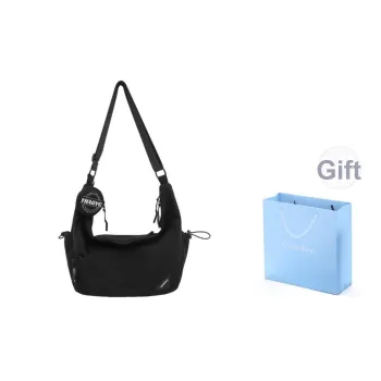 COLINS KEIRS Nylon Shoulder Bag, Crossbody Bag Unisex Black