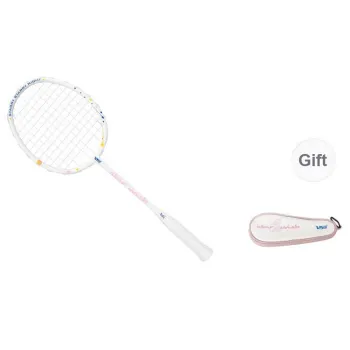 Venson Badminton Souvenirs White Unisex Keychain